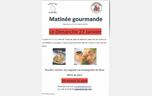 TOP OPEN Tour 2 à Manthes + Matinée Gourmande